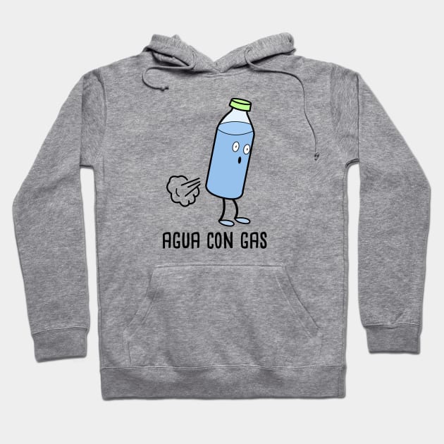 Agua con Gas Spanish - Puns Hoodie by Soncamrisas